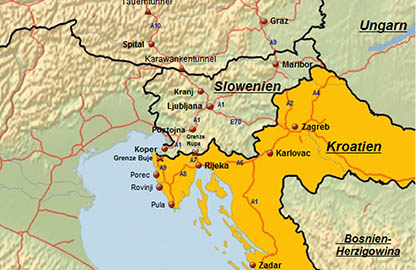 Reiserouten nach Kroatien - Routenplaner & Karten √