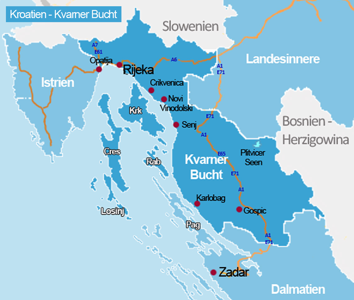 Kvarner Bucht | Kroatien Reiseführer √ - Kroati.de